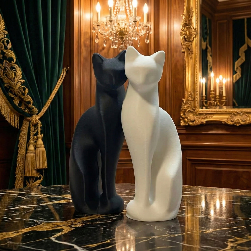 Nirvana | Cat Yoke Sculptural Statue Art