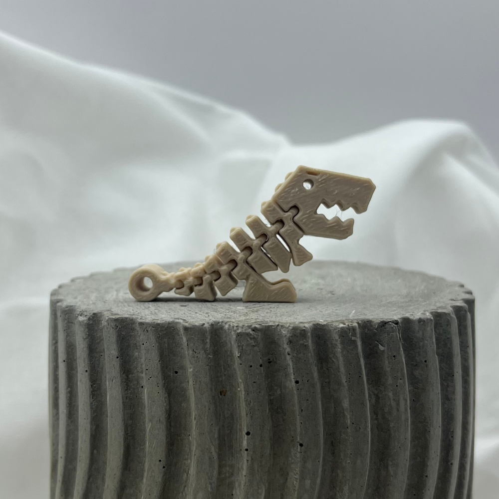 🦖 T-Rex Skeleton Fidget Toy | Articulated Key Chain