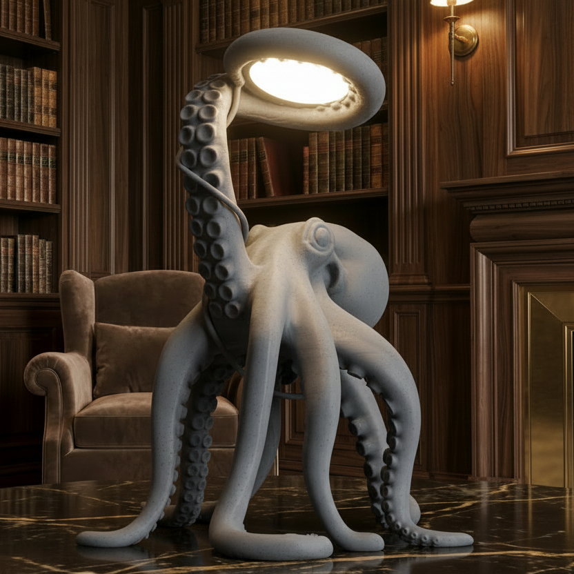 Octopus Tentacle sculpture Art Lamp