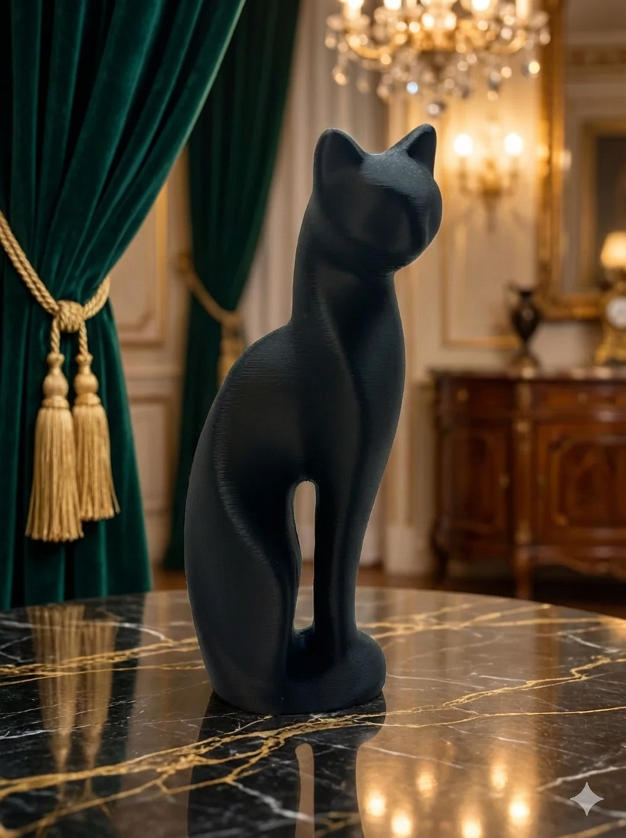 Nirvana | Cat Yoke Sculptural Statue Art